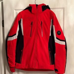 Obermeyer Men's Red and Black Ski Jacket